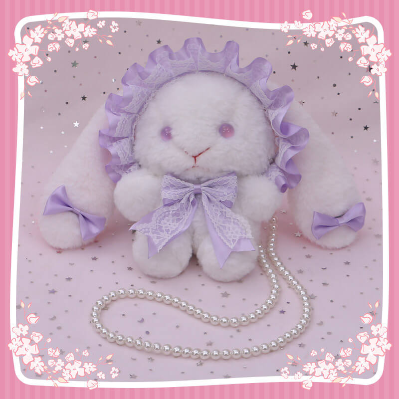 Kawaii Lace Bow Bunny Bag SE21564