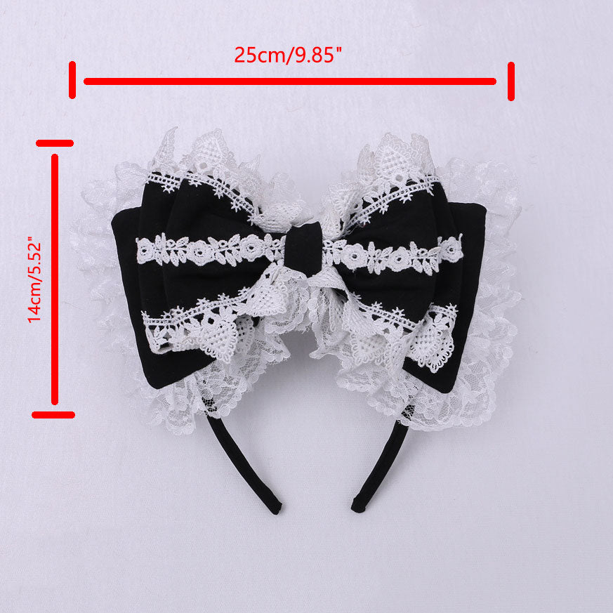 Lace Bow Kawaii Headband SE22486