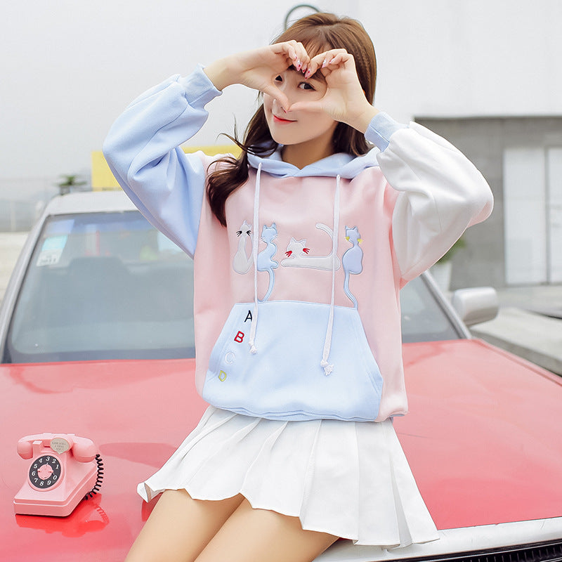 Cute Student Cat Hoodie SE20030