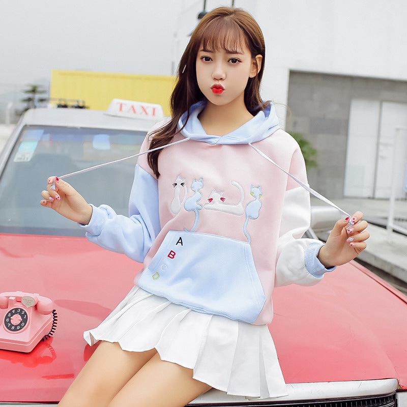 Cute Student Cat Hoodie SE20030