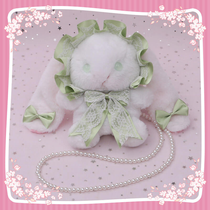 Kawaii Lace Bow Bunny Bag SE21564