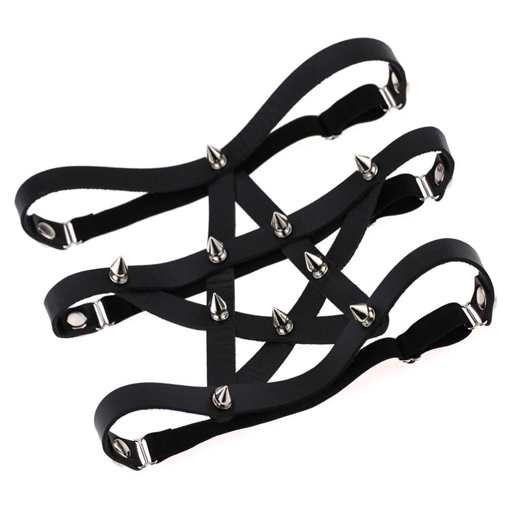 Cosplay Harajuku Rivet Leggings Bind Belt SE170