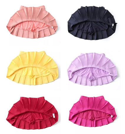 Candy Color Tennis Pleated Skirt SE9185
