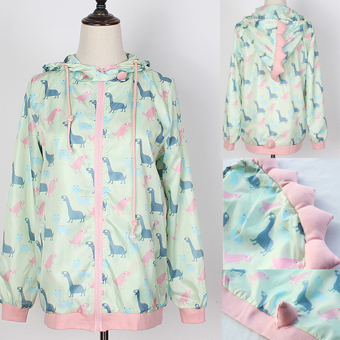 Kawaii Dinosaur Hoodie Jacket SE6423