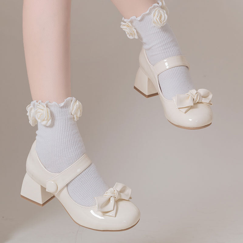 Kawaii Lolita Bow Shoes SE22462