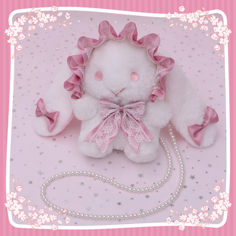 Kawaii Lace Bow Bunny Bag SE21564