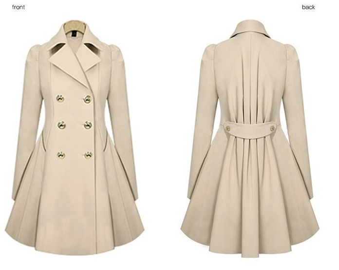 Fashion women trench coat