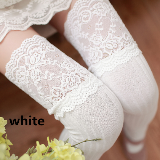 Cute students lace stockings SE930