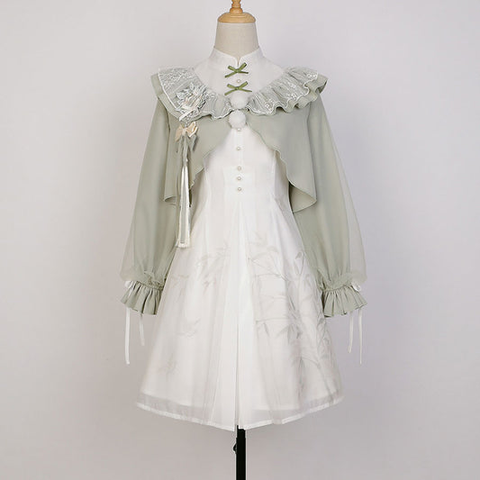 Bamboo Leaf Hanfu Dress Set SE22669