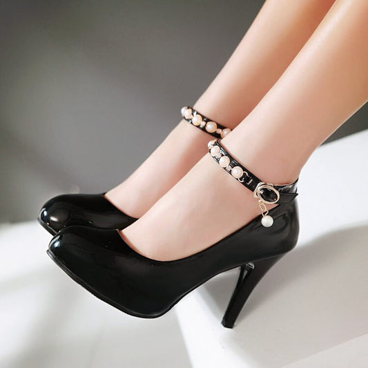 Bead High Heels Shoes SE21711