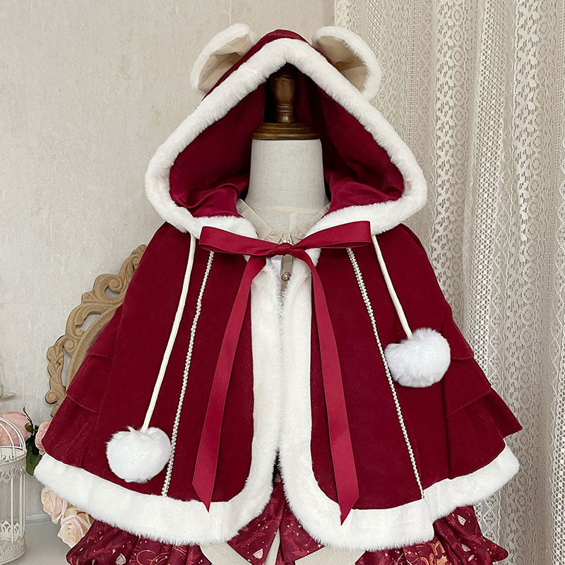 Bear Cape Coat Hoodie SE22440