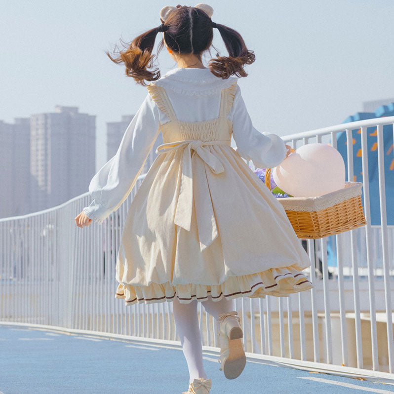 Bear Corduroy Overall Dress SE22607