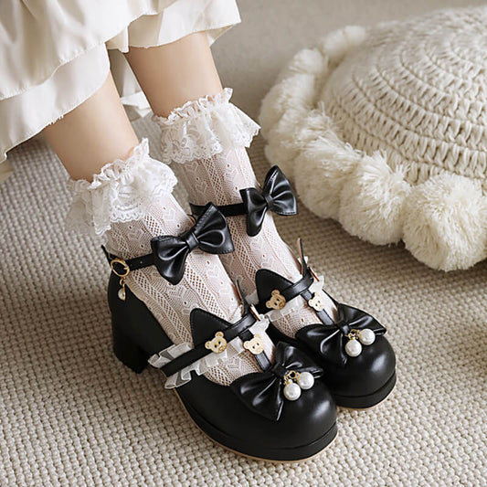 Bear Lace Bow Shoes SE21510