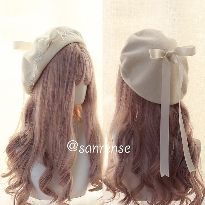 Kawaii Bow Berets Cap SE20933