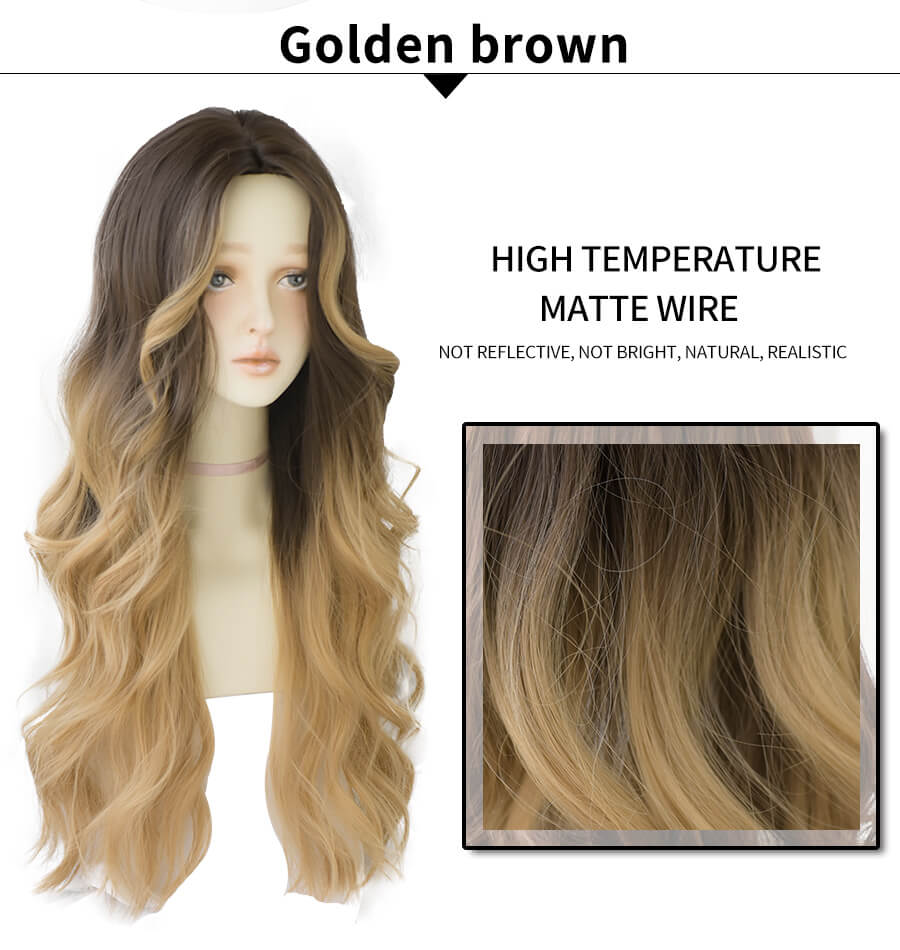 Blonde Long Straight Wave Omber Cosplay Wig SE20858