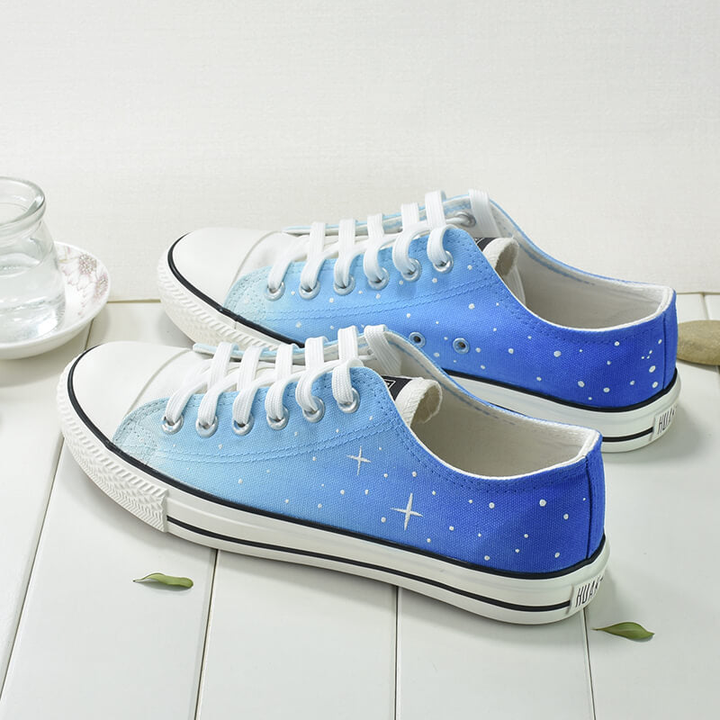 Blue Galaxy Hand-painted Shoes SE21802