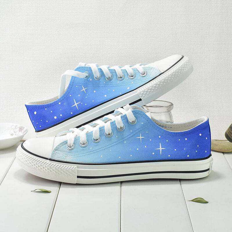 Blue Galaxy Hand-painted Shoes SE21802