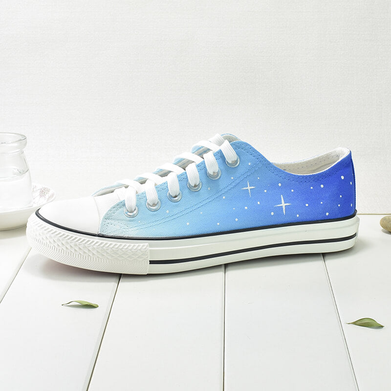 Blue Galaxy Hand-painted Shoes SE21802