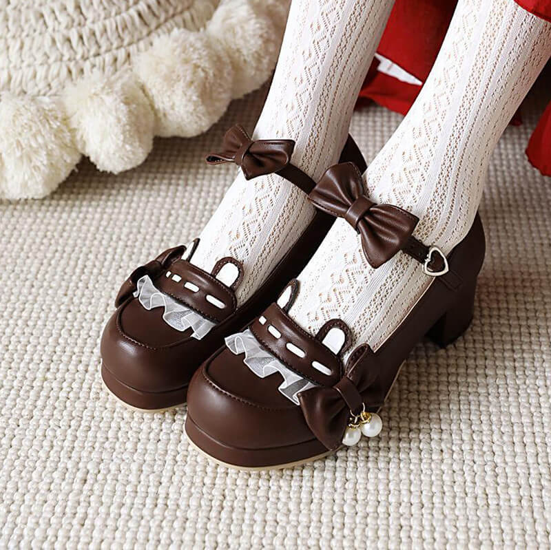 Bow Bear Lolita Shoes SE21860