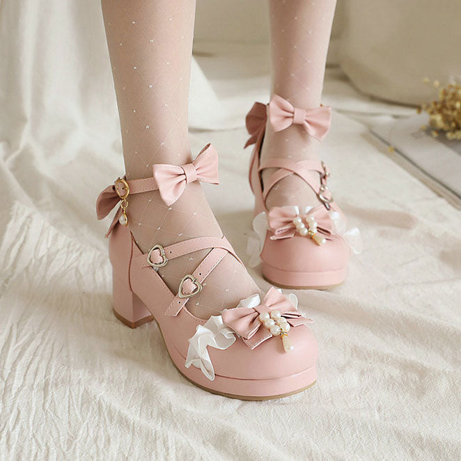 Bow Heels Shoes SE22340