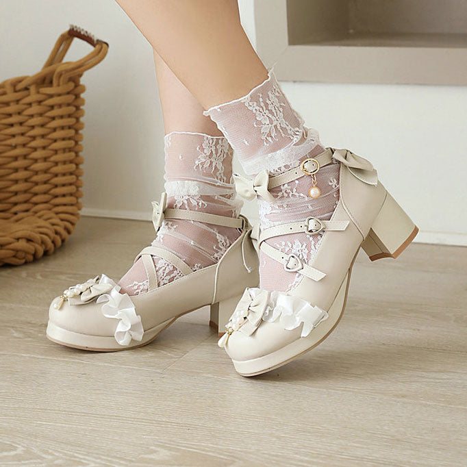 Bow Heels Shoes SE22340