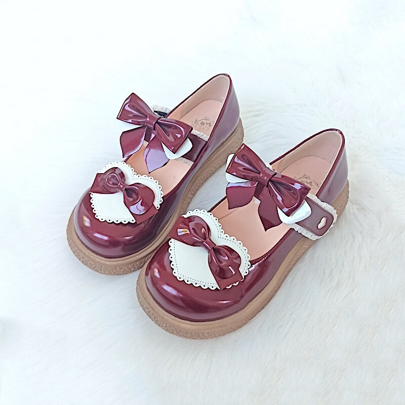 Bow Lolita Flat Shoes SE21614