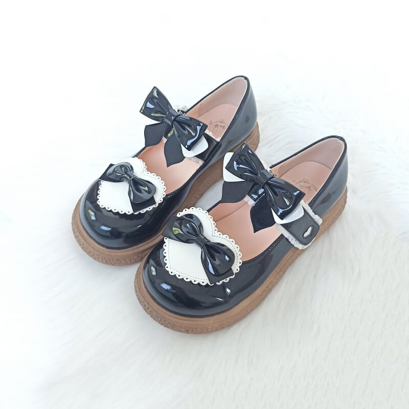 Bow Lolita Flat Shoes SE21614