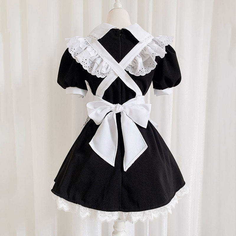 Bowknot Anime Maid Uniform Dress SE22588