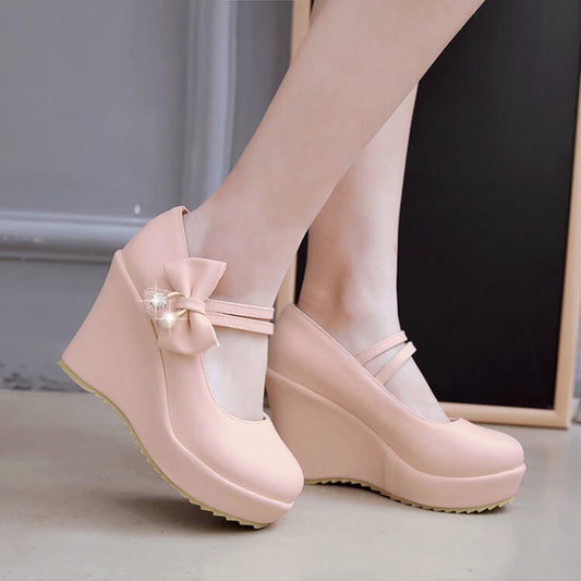 Bowknot Platform Shoes SE21259