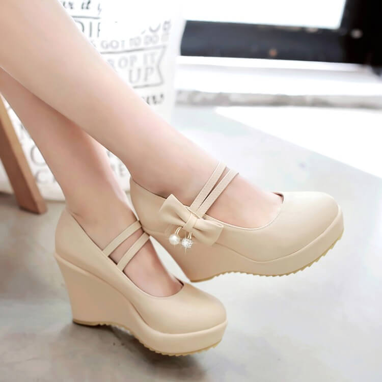 Bowknot Platform Shoes SE21259