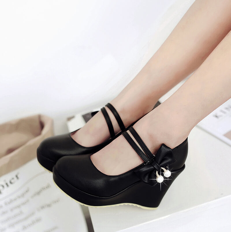 Bowknot Platform Shoes SE21259