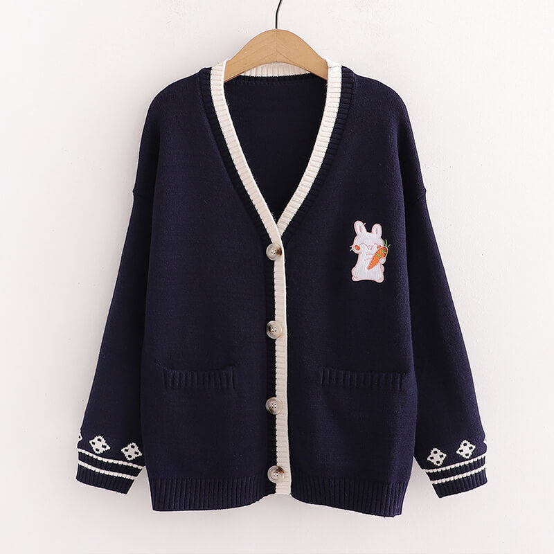Bunny Carrot Cardigan Sweater SE21672