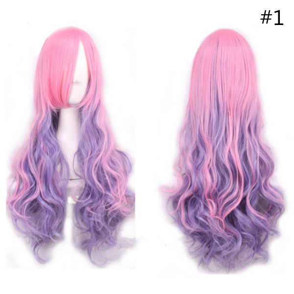 Cos Gradient Curly Wig SE10603