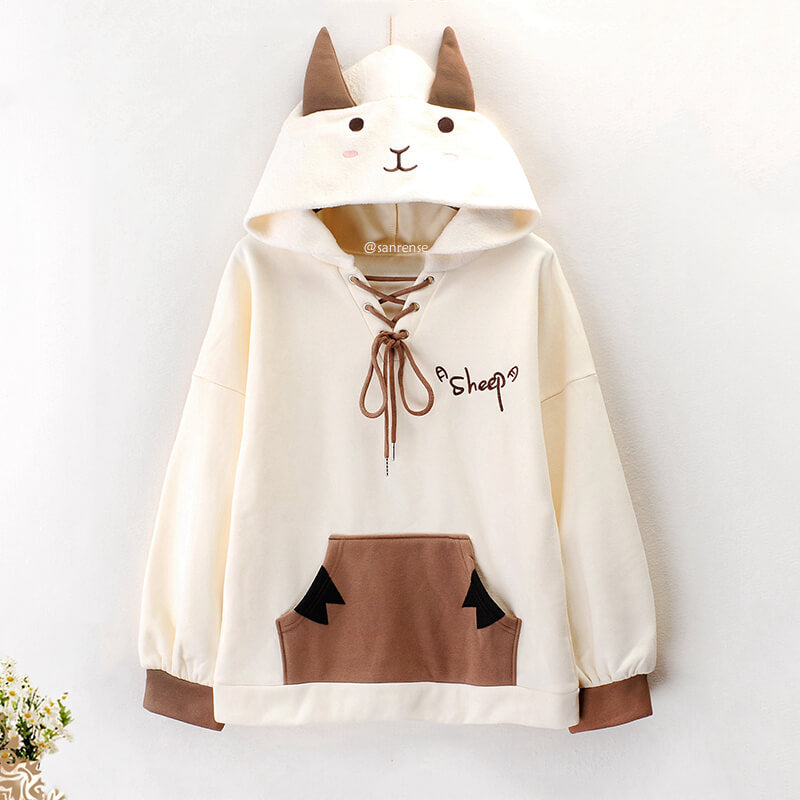 Cartoon Sheep Hoodie SE21252