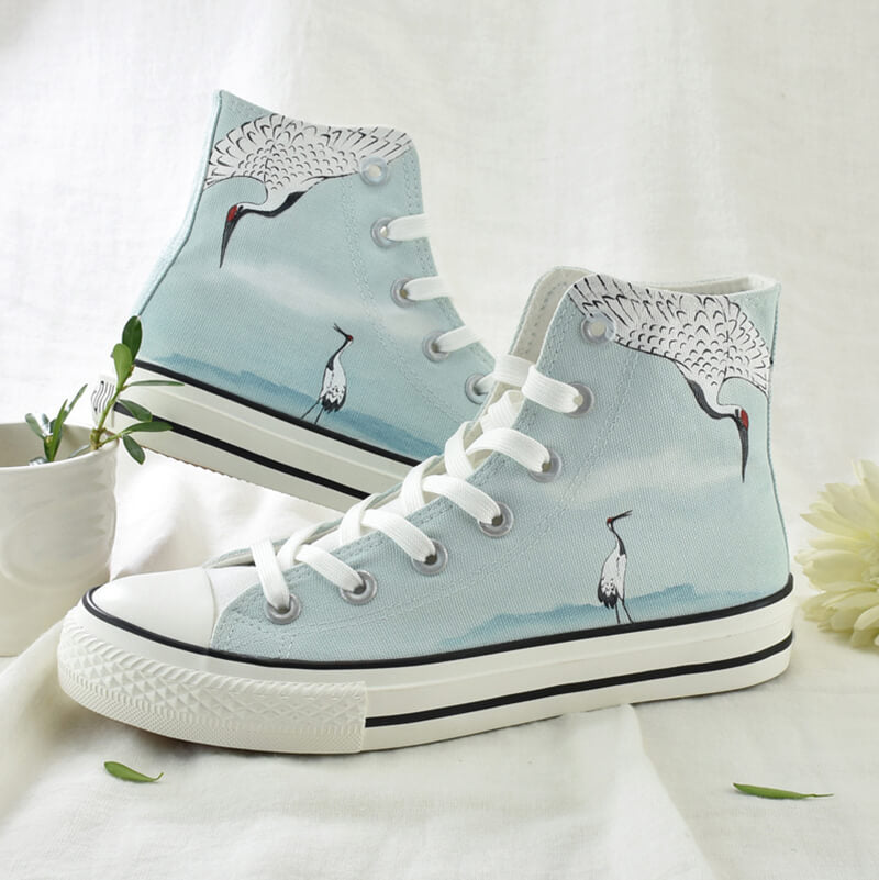 Crane Hand-painted Shoes SE21696