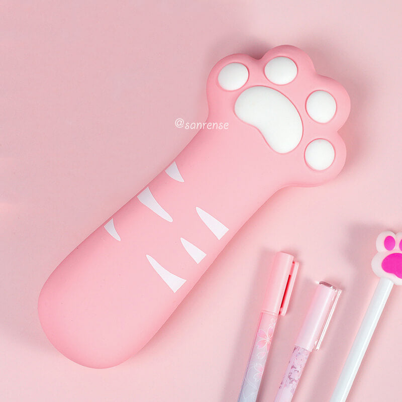 Cute Cat Claw Silica Pencil Case SE21108