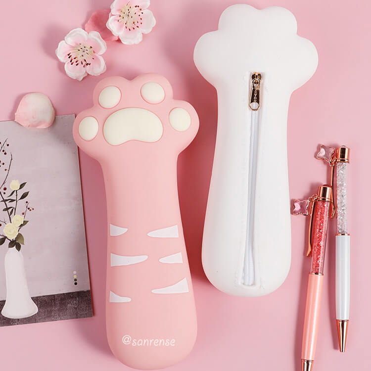 Cute Cat Claw Silica Pencil Case SE21108
