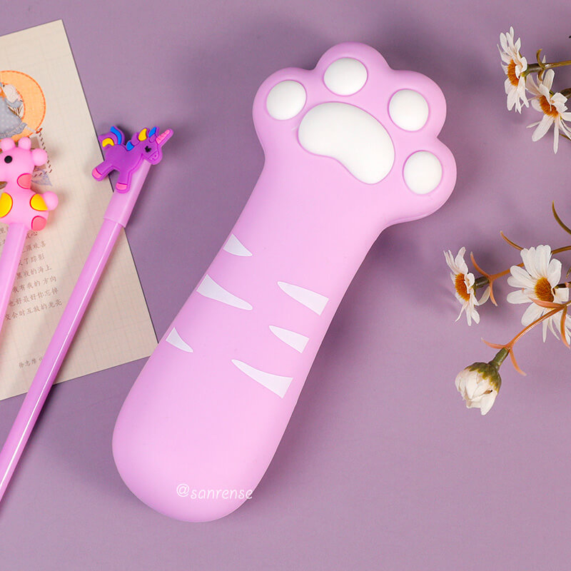 Cute Cat Claw Silica Pencil Case SE21108