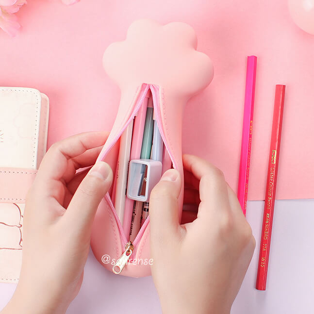 Cute Cat Claw Silica Pencil Case SE21108