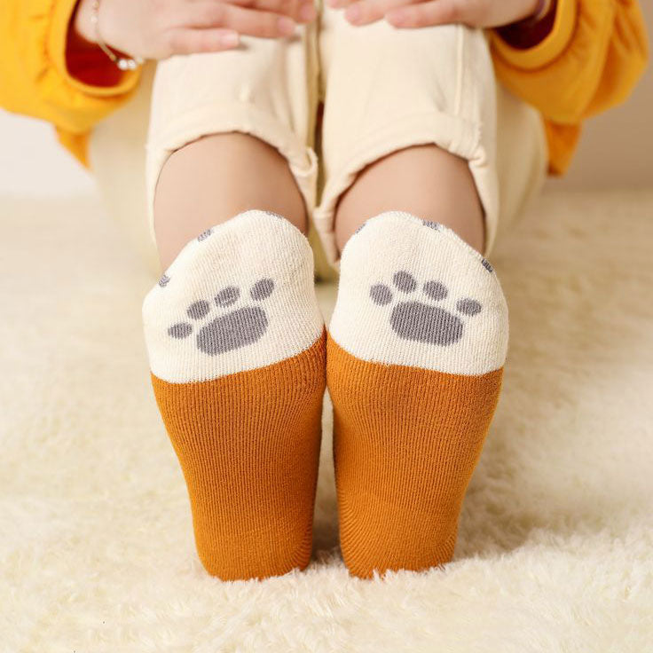 Cute Cat Paw Cotton Socks SE22664