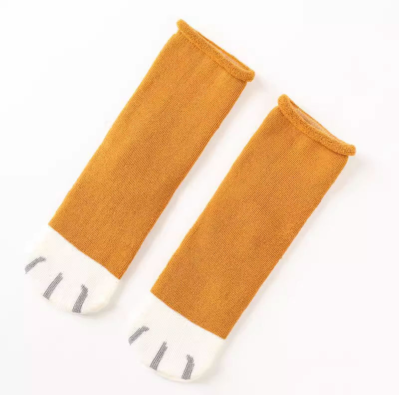 Cute Cat Paw Cotton Socks SE22664