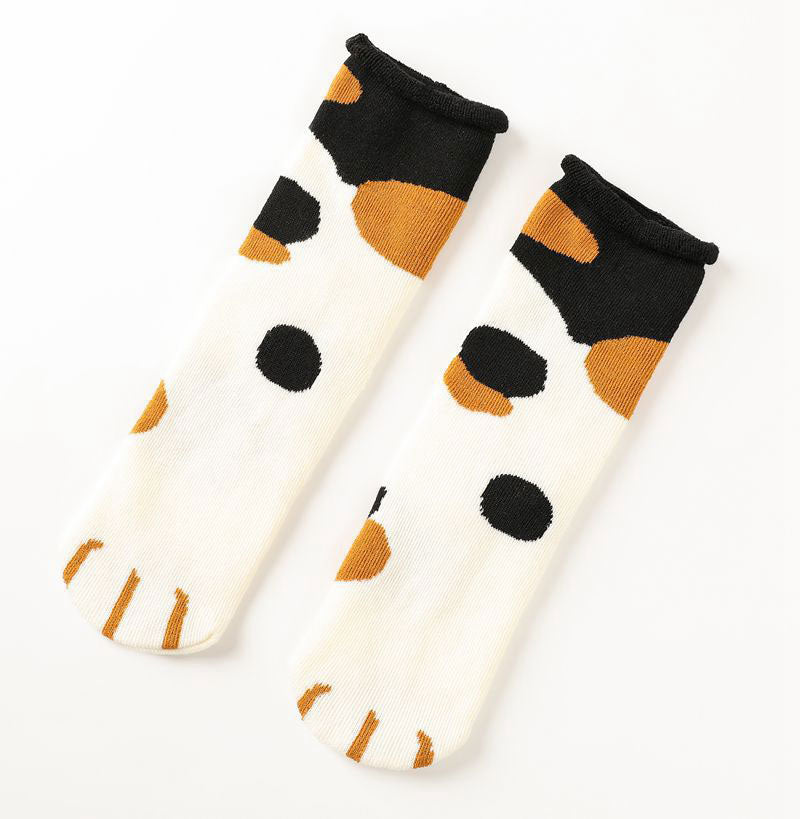 Cute Cat Paw Cotton Socks SE22664