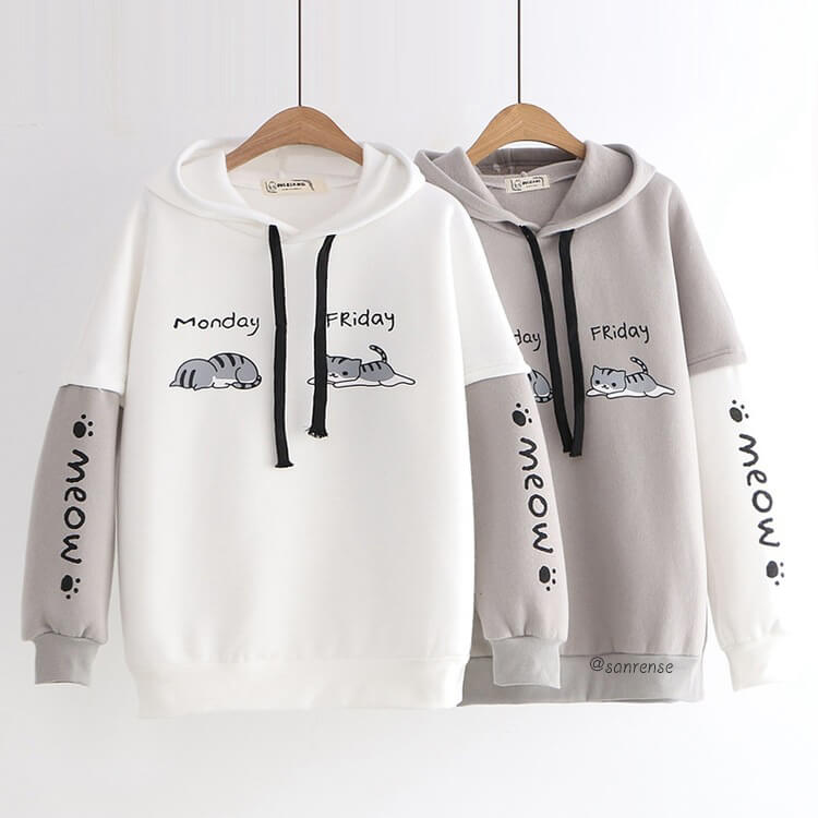 Cute Kawaii Cat Hoodie SE21119