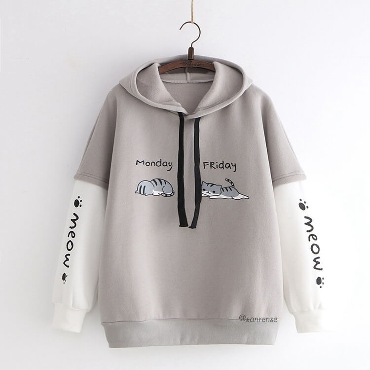 Cute Kawaii Cat Hoodie SE21119