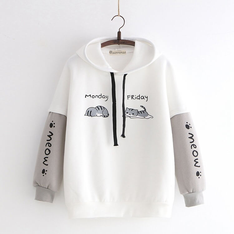 Cute Kawaii Cat Hoodie SE21119