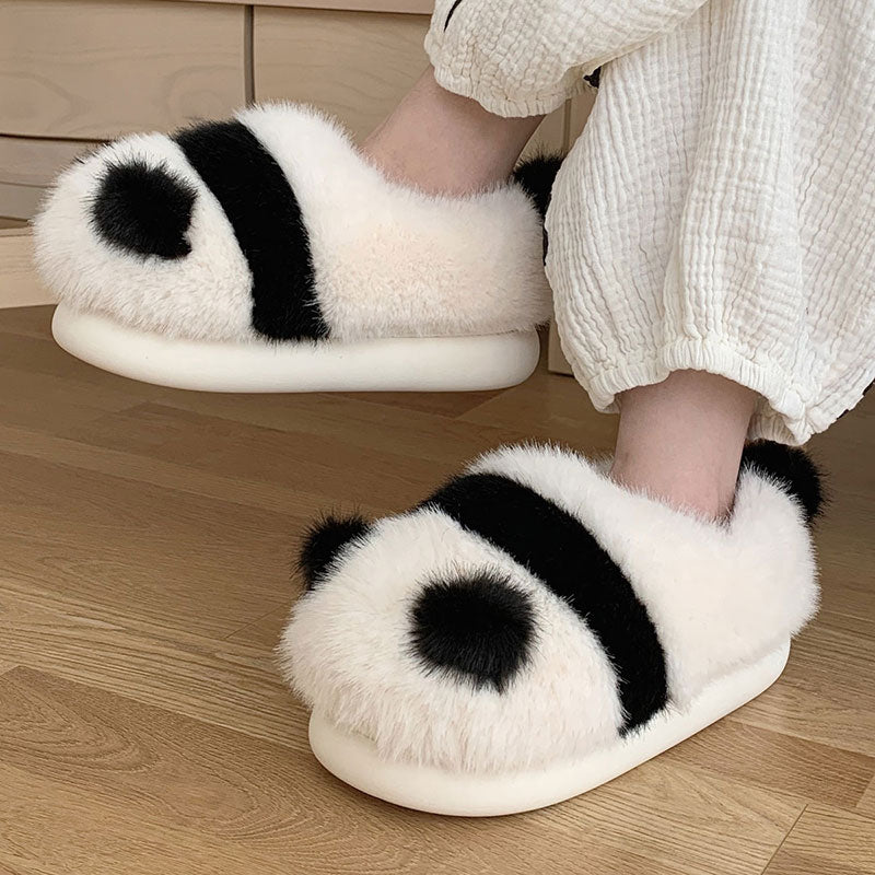 Cute Panda Plush Warm Shoes SE22508