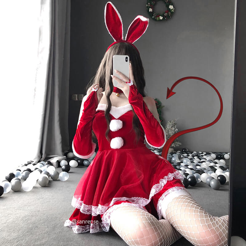 Cute Rabbit Cosplay Lace Dress SE21210