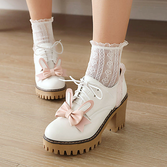 Cute Rabbit Ears Bow Shoes SE22079