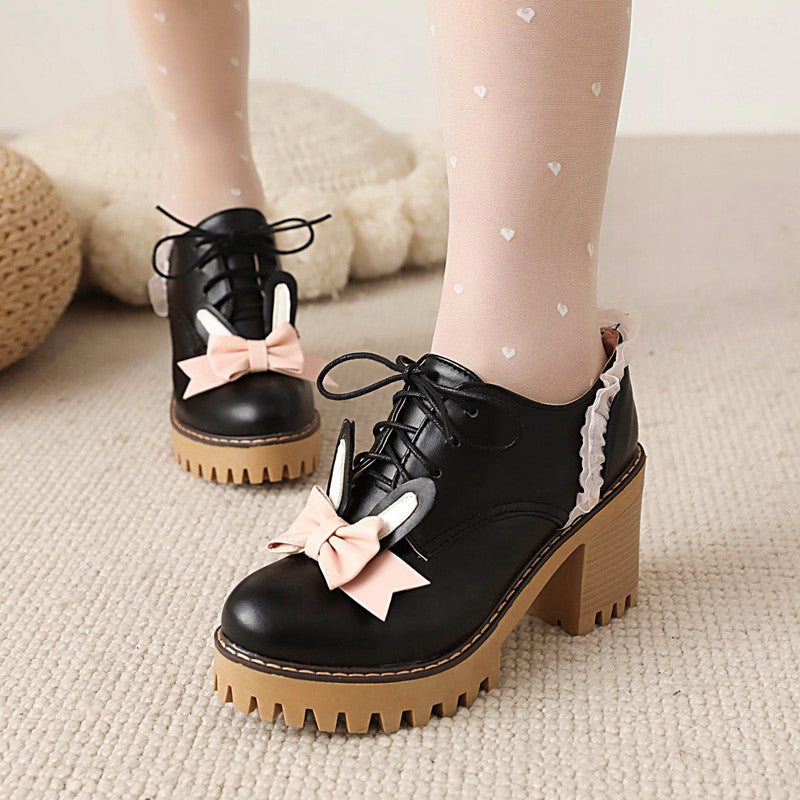 Cute Rabbit Ears Bow Shoes SE22079