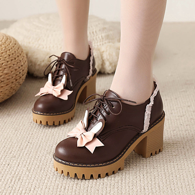 Cute Rabbit Ears Bow Shoes SE22079